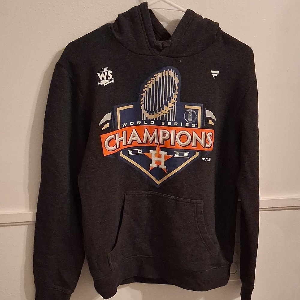 Fanatics Gray World Series Champions Hoodie